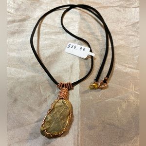 X Stone, jewelry necklace, hand made